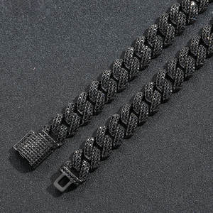 High Quality <b>Iced</b> <b>Out</b> Moissanite Diamond Cuban <b>Chain</b> Bracelet with GRA Certificate Available for Affordable Price from India - Product Image 5