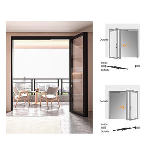 Puerta Plegable Interior de Fábrica, Puerta Corredera Triple de Baño con Manija Oculta - Product Image 3