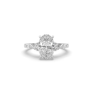 2.42 Ct Lab Grown Oval Brilliant Cut Diamond 14K Solid Gold IGI Certified Luxury Engagement <b>Ring</b> - Product Image 1
