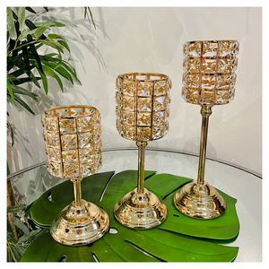 Nordic Metal Handmade Eco-Friendly Candle Holder Golden Creative Model Customized Size Home Decor Living Room Dining Christmas - Product Image 1