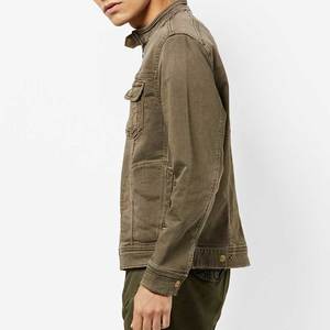 Chaqueta de mezclilla para hombre hecha a mano, de bajo precio y buena calidad, con un look clásico y diseño que satisface la demanda del cliente. - Product Image 2