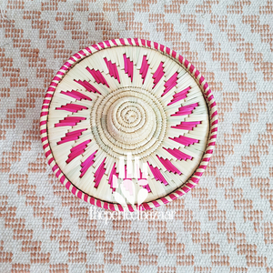 Cesta de Almacenamiento Redonda de Hierba Moonj Natural Vintage con Tapa, Diseño Ecológico - Product Image 3