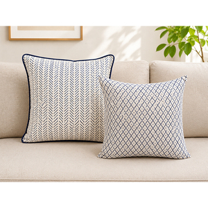 Luxury 100% Linen Printed Pillow <b>Cover</b> | Elegant Decorative <b>Cushion</b> <b>Cover</b> for Modern Interiors - Product Image 5