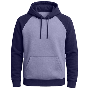 Sudadera con Capucha para Hombre, Manga Raglán, Felpa de Algodón, Color Sólido, con Bolsillo, Estilo Casual, para Otoño, Corte Regular - Product Image 1