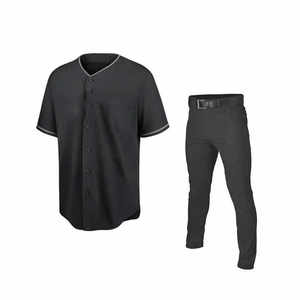 Uniforme de Béisbol de Poliéster Grueso de Alta Calidad al por Mayor, Personalización Completa con Botones, Secado Rápido, Antibacteriano - Product Image 1