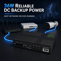 36W Smart Mini UPS 5V 9V 12V Catu Daya Darurat untuk Router WiFi ONU Modem Kamera CCTV Kontrol Akses Perangkat Jaringan