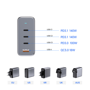 <span class=keywords><strong>Chargeur</strong></span> rapide Tommox 140W PD3.1 haute vitesse USB-C, adaptateur de charge de voyage pour téléphones portables, <span class=keywords><strong>chargeur</strong></span> mural pour Mac <span class=keywords><strong>Book</strong></span> et smartphones - Product Image 3