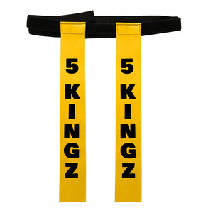 5Kingz Sports Rugby Tag Belt Yellow <b>Black</b> Durable Eco-Friendly Lightweight Team Sports Equipment - Product Image 1
