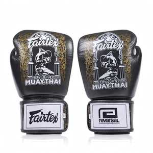 Nouveaux gants de boxe Fairtex personnalisés de couleur verte, en cuir véritable, légers, imperméables, à lacets, pour l'entraînement et le sparring MMA Muay Thai - Product Image 3