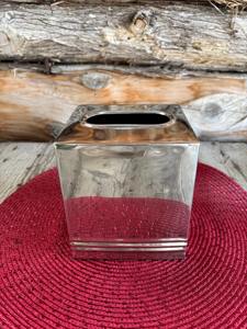 Boîte de rangement carrée moderne en argent pour mouchoirs, accessoire de table professionnel, idéal pour les bureaux et les salles de conférence, provenant d'Inde - Product Image 4