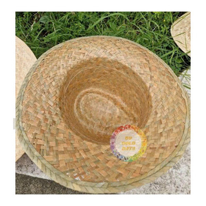 Toquilla <b>Straw</b> Sombrero <b>Hat</b> Unisex Handwoven Seagrass Checked Ribbon Rope Giang Beach Travel <b>Summer</b> Outfits Outdoor Activities - Product Image 3