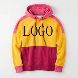 Hoodie oversize uni avec grande poche kangourou sur le devant, cordon de serrage réglable, unisexe, streetwear, haut vierge, tissu personnalisable - Product Image 1