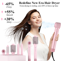 Sèche-cheveux à air chaud 5-en-1 interchangeable, moteur BLDC DC 110000 tr/min, ionique, pour hôtels et usage domestique, prix usine