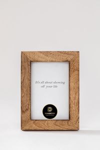 Duadcor Wooden <b>Photo</b> <b>Frame</b> Rectangular Vertical Handmade <b>Rustic</b> Design Full Color Tabletop Display Home Decoration Living Room - Product Image 1