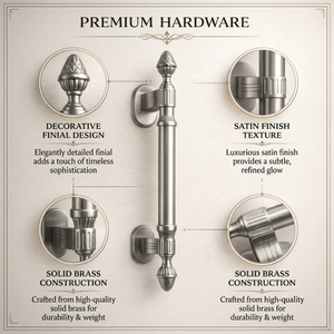 Tirador de latón satinado de lujo Castor |   Herrajes de Puerta Arquitectónicos Modernos y Duraderos de Latón Sólido de Alta Gama para Villas y Hoteles - Product Image 3