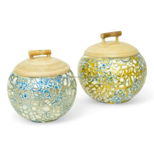 กล่องฝังเปลือกไข่ทำด้วยมือสุดหรูผู้ผลิตเส้นใยไม้ไผ่ที่จัดเก็บของตกแต่งอย่างยั่งยืนจากเวียดนาม - Product Image 3