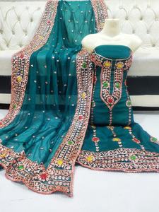 Trajes modernos hechos a mano de la India paquistaní, trajes Tanka - Product Image 4