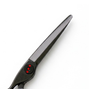 Ciseaux de coiffure professionnels de haute qualité pour salon de coiffure, noirs, avec poignée ergonomique texturée, ciseaux à cheveux professionnels - Product Image 4