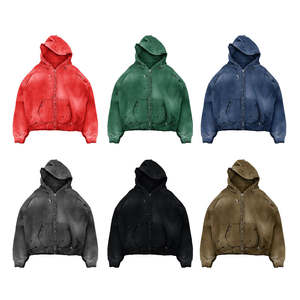 Sudadera con Capucha Extra Grande de Alta Calidad con Pedrería Francesa, Sudadera Corta Unisex, Sudadera Personalizada con Estampado para Hombre - Product Image 2