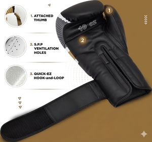 Gants d'entraînement de boxe professionnels style F6 Kara MMA, protection haute performance, cuir PU, support de poignet, protection UV - Product Image 5