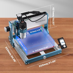 เครื่องเราเตอร์ซีเอ็นซีอัลตร้าสำหรับโลหะ, เครื่องแกะสลักซีเอ็นซีโลหะทั้งหมดพร้อมแกนหมุนกำลังสูง 710 วัตต์, ความแม่นยำสูง, รางเลื่อนคู่ - Product Image 6