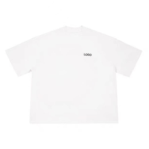 Oversize Plus Size Men's 100% Cotton Solid Color Customizable Breathable Eco-Friendly T-Shirts Street & Outdoor Wear - Product Image 4
