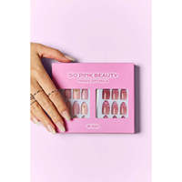 Veloro so PINK BEAUTY 2 paquets d'ongles artificiels à presser, extensions d'ongles faciles à poser