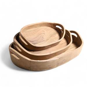 Bandeja de Servicio de Madera Sólida Resistente con Diseño Artístico Moderno y Antiguo para Uso en Cocinas Comerciales e Industria Hotelera - Product Image 1