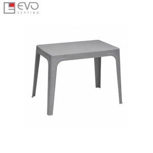 Modern <b>Plastic</b> Dining <b>Table</b> Set for Cafes Restaurants and <b>Outdoor</b> Spaces with Durable Lightweight Construction - Product Image 4