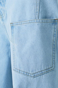 Jeans Streetwear Homme Coupe Droite Ample Jambe Large Écologique Logo Personnalisé Délavé Coupe Oversize Hiver Automne - Product Image 5