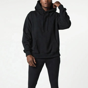 Sudadera con Capucha Extra Grande para Hombre, 100% Algodón, con Estampado Personalizado, de Alta Calidad, Negra, con Logotipo, Estampado Digital, Conjunto de Ropa - Product Image 1
