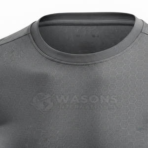 T-shirt en polyester à séchage rapide pour activités de plein air et fitness estival, couleur unie tendance - Product Image 2