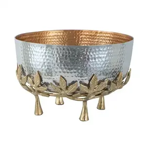 Golden Finish Casting Design Champagne Bowl For <b>Bottle</b> Chilling Use Home And Party Serving Use Champagne Bowl - Product Image 4