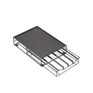 Organizador de Cápsulas de Café de Bambú y Metal, Ecológico y Duradero, con 32 Compartimentos, Cajón Ajustable para Cocina - Product Image 2