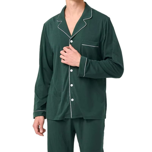 Couple Black Long Sleeve <b>Pajamas</b> <b>Set</b> Solid Color Satin Fabric Soft <b>Men</b> Women Sleepwear Autumn Wear - Product Image 4