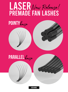 CharmLash Advanced Laser Premade Fans Volume <b>Eyelash</b> <b>Extensions</b> Narrow Pointy Base Better Retention - Product Image 2