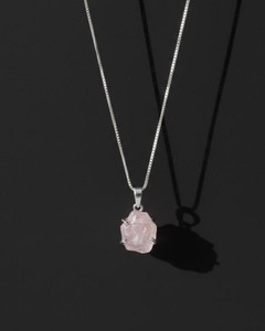 Rose Quartz Pendant Necklace Natural <b>Pink</b> Crystal Gemstone Handmade Silver Jewelry <b>Healing</b> Stone Boho Women Gift - Product Image 3