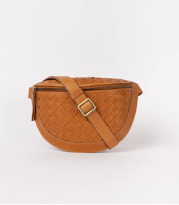 Woven PU Leather Faux Bag Waist Bag Crossbody Sling Zipper Portable Lady Travel <b>Accessory</b> - Product Image 2
