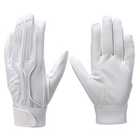 Purple PU Leather Batting Gloves Padded <b>Hook</b> And Loop Closure Unisex Adult Training Gloves - Product Image 4