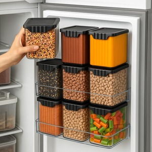 9PCS PET Airtight Leak-Proof Dishwasher Safe Eco-Friendly BPA Free Food Storage <b>Container</b> Set with Lids - Product Image 1