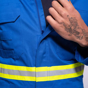Combinaison de travail unisexe en coton ignifuge et respirante personnalisée pour les travailleurs de la construction - Product Image 6