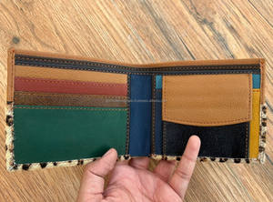 High Quality Recycle Leather RFID Blocking <b>Wallet</b> <b>Men's</b> Slim Bifold <b>Wallet</b> Large Capacity Cowhide <b>Wallet</b> Hold Cash Coin ID <b>Cards</b> - Product Image 3