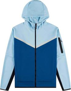 Chándal de Fútbol para Hombre, Diseño Moderno, Ecológico, con Logotipo, Forro Polar Técnico, Cierre de Cremallera, 100% Algodón, Estilo Urbano, Transpirable, Corte Holgado - Product Image 3