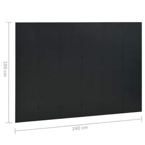 Divisorio a 6 pannelli in acciaio nero 94.5 schermi e divisori "x 70.9" - Product Image 6