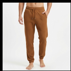 Custom <b>Joggers</b> Heavyweight Thick 100 Cotton Women Waffle Knit Sweat Pants Baggy Track <b>Stacked</b> Sweatpants <b>Jogger</b> Pants For Men - Product Image 1