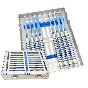 Ensemble de 8 ciseaux dentaires Jamso Industries, instruments de chirurgie implantaire dentaire, certifiés CE ISO13485 - Product Image 1