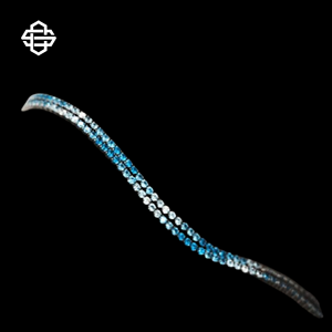 Cadena de Plata de Ley 925 con Incrustaciones de Zafiro Azul Estilo Hip Hop para Hombre y Mujer, Regalo de Boda, Lujosa y Brillante - Product Image 2