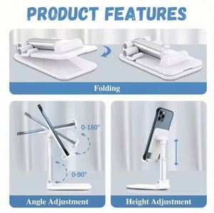 Soporte Plegable para Teléfono Móvil de Escritorio con Altura Ajustable y Logotipo Personalizado, Regalo Promocional Empresarial, Venta al Por Mayor - Product Image 4