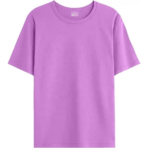 เสื้อยืดคอกลมสีพื้นคลาสสิกสำหรับผู้ชาย ดีไซน์เรียบง่าย ระบายอากาศได้ดี ผลิตจากผ้าโพลีเอสเตอร์/คอตตอน เป็นมิตรต่อสิ่งแวดล้อม เหมาะสำหรับใส่ลำลองทุกวัน - Product Image 5