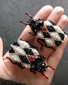 MD HANDICRAFTS Artistic Floral Embroidery Beaded Brooch Pin Handmade Designer Jewelry for Children & Women Wedding Occasion - Product Image 1
